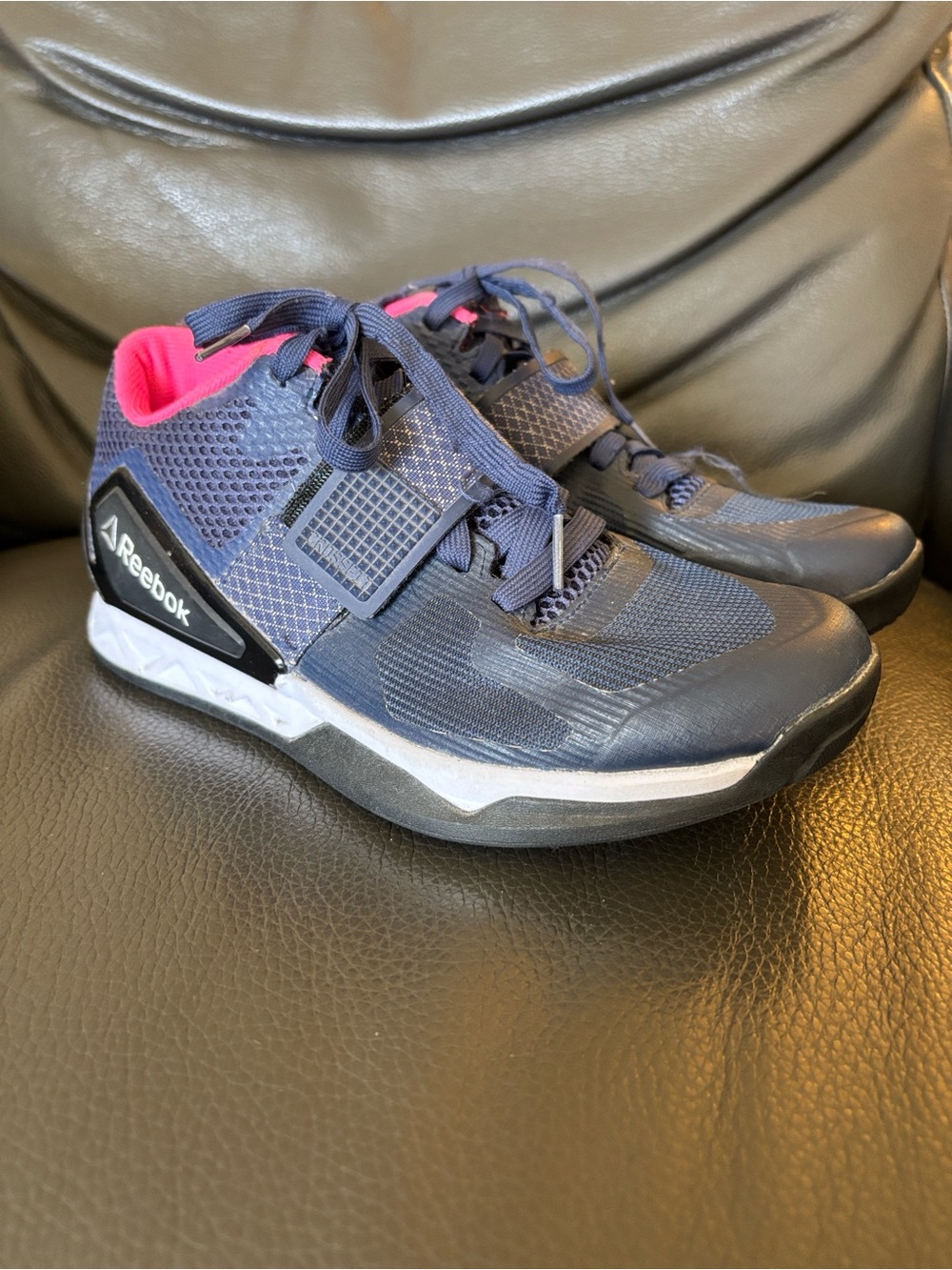 Reebok CrossFit Transition LCT Shoes Navy Pink 6.5